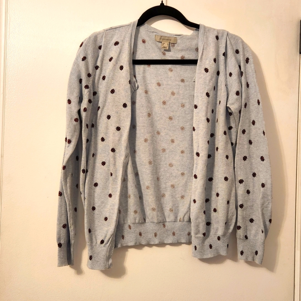 Ladybug Light Blue Cardigan